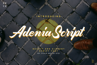 Adenia Script: Bold Handwritten Charm for Modern Brands
