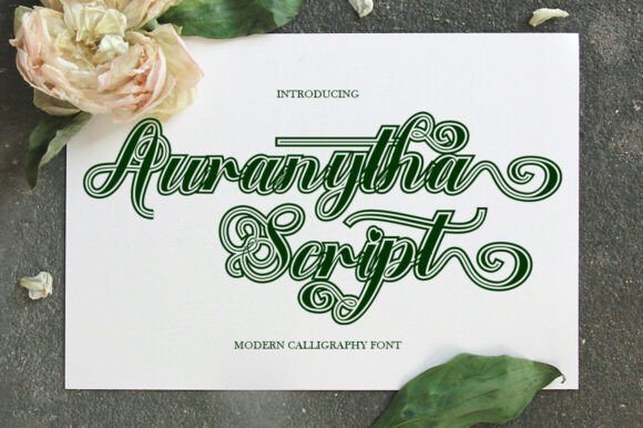 Auranytha Script: The Elegant Font for Modern Luxury Branding