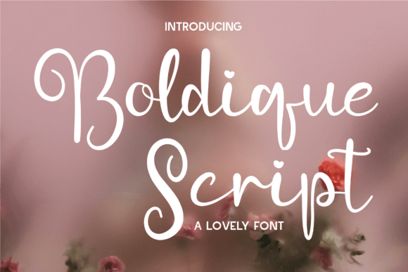 Boldique Script: A Lovely and Playful Script Font