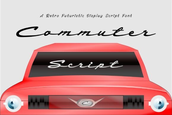 Commuter Script: A Retro-Futuristic Display Font for Bold Brands