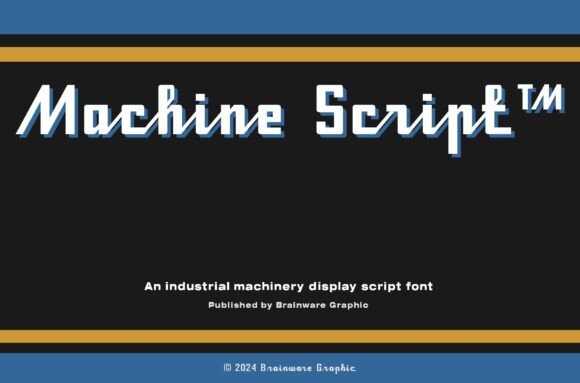 Machine Script: The Industrial Charm of a Vintage Typeface