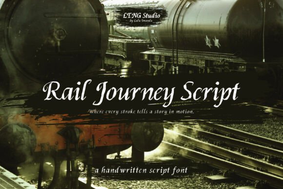 Rail Journey Script: A Vintage Typeface with Heart