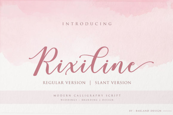 Rixiline Script: The Light and Ravishing Script Font